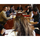 Imagen de archivo de una de las últimas reuniones de la asamblea de concejales de Serfunle.
