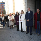 Minuto de silencio en el Consejo Comarcal. L. DE LA MATA