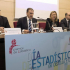 Pilar del Olmo y Juan José Mateos, entregan los XI Premios de Estadística.