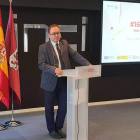 El director del Incibe, Félix Barrio, en la presentación del encuentro que se celebra en León. DL