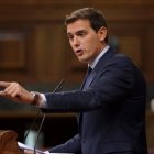 El presidente de Ciudadanos, Albert Rivera, en el Congreso.