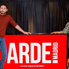 Paco León e Inma Cuesta, en la presentación de la serie de Movistar+ Arde Madrid.