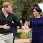 Enrique y Meghan, cómplices, durante su viaje a Nueva Zelanda, a finales de octubre.