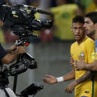 Luis Suarez y Neymar, en el Brasil-Uruguay de las eliminatorias del Mundial-2018.