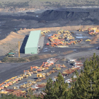 La Gran Corta de Fabero, uno de los puntos de almacenamiento del carbón del Aetc.