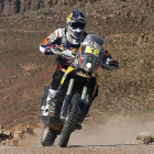 Marc Coma, del equipo Red Bull KTM, en acción durante el rali Dakar 2015.