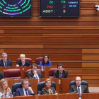 Un momento de la votación del decreto ley de la Junta. DE MIGUEL