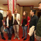 Mayoral, González, Fernández y otros miembros de Podemos.