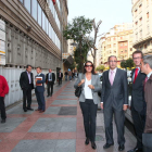Los representantes de LM presentaron el expediente en la oficina de Trabajo de León.