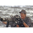 Rihanna es la teniente Cora Raikes en ‘Battleship’, una película sobre militares que se enfrentan a extraterrestres.