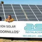 Una de las dos instalaciones de energía fotovoltáica que produce luz en Codornillos