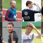 Luis Suárez, Iniesta, Griezmann, Messi, Neymar, Hazard, Müller y Falcao, estrellas de sus selecciones en el Mundial.