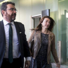 El abogado de CDC, Francesc Sanchez, a su llegada al juicio del 'caso Palau.
