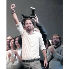 Pablo Iglesias, el 15 de noviembre, tras ser elegido secretario general de Podemos.