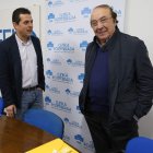 Javier Morán y Jesús García Alonso, ayer.