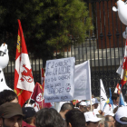 Una de las estampas que dejó la Marcha Blanca a su llegada a Madrid el pasado día 4.