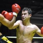 Rubén Ciézar, durante el combate en el que cedió su cetro nacional