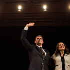 Albert Rivera y la candidata a la presidencia de la Generalitat por C’s, Inés Arrimadas. ENRIC FONTCUBERTA