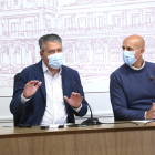Luis Miguel García Copete y José Antonio Diez han presentado este miércoles en rueda de prensa este plan que ejecutará la empresa Acciona. AYUNTAMIENTO DE LEÓN