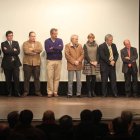 Los integrantes de la junta directiva del club, tras la celebración de la asamblea.