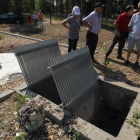 Instalación de Celada de la Vega para la decantación de las aguas residuales.