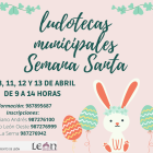 Cartel de las ludotecas que ha organizado el Ayuntamiento de León para Semana Santa. DL
