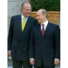 El Rey conversa con Putin antes del almuerzo de ayer en La Zarzuela