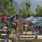El campo de fútbol fue la zona del recinto del festival. CAMPOS