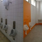 La mejora de los baños del centro es evidente.