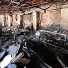 Interior del consistorio de Ordoño II, tras el incendio de 2012. NORBERTO