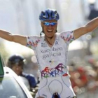 David García fue el último ciclista que ganó en suelo leonés, en este caso en la meta de Ponferrada.