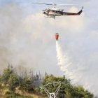 En Villafranca se emplearon hasta cinco helicópteros.