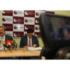 Agustín Flórez y Miguel Ángel González, ayer en la sede del CEL