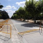 Aspecto que ofrecía ayer la avenida de Papalaguinda, en la zona en la que se van a acometer las tareas.