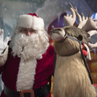 Papá Noel, en un mercado de Navidad en Burdeos (Francia).