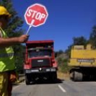 En la foto de archivo se muestra las obras que se han efectuado en la carretera de Omaña