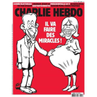 La caricatura de Charlie Hebdo que muestra un dibujo de Brigitte embarazada.