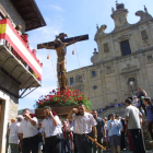 Un momento de la procesión del Cristo de la Esperanza de Villafranca.