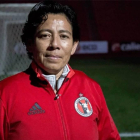 Marbella Ibarra, con el uniforme de los Xolos de Tijuana