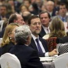 Rajoy acudió anoche a la cena del Círculo de Economía de Barcelona