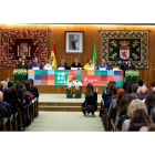 El aula magna se emplea para los actos que requieren toda la pompa y el boato de la Universidad de León. MARCIANO PÉREZ