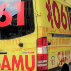 Una ambulancia. /