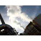 Una imagen panorámica de las instalaciones de Compostilla II en Cubillos. Los nuevos ciclos de gas l