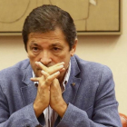 Javier Fernández, presidente de la gestora del PSOE, el pasado martes en el Congreso.