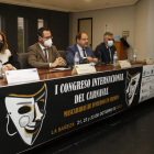 Silva, Bueno, Carrera y Vega ayer durante la inauguración del congreso. FERNANDO OTERO