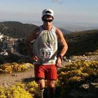 El corredor leonés en el Maratón Alpino de Madrid.