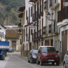 Una imagen de la popular calle del Agua villafanquina, jalonada de casas señoriales.