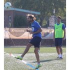 Gonzalo, ya recuperado de sus molestias, puede volver al once titular de la Deportiva. L. DE LA MATA