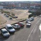La fotografía muestra la plaza de San Roque al fondo y la bajada del Postigo en primer término