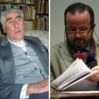 Ricardo Gullón (1908-1991) y el catedrático Javier Huerta, que estudia las memorias inéditas del célebre crítico. ARCHIVO/ JESÚS F. SALVADORES